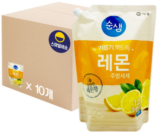 순샘 레몬 주방세제 리필 1.2L x 10개