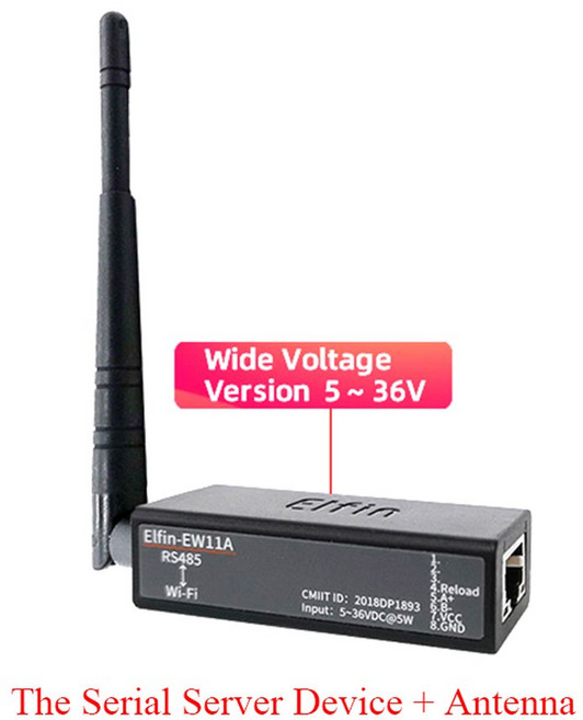 직렬 포트 RS485 WiFi 장치 서버 Elfin EW11 지지대 TCP/IP 텔넷 모드버스 TCP 프로토콜 IOT 데이터 전송 변환기, EW11A0 Single, 1개