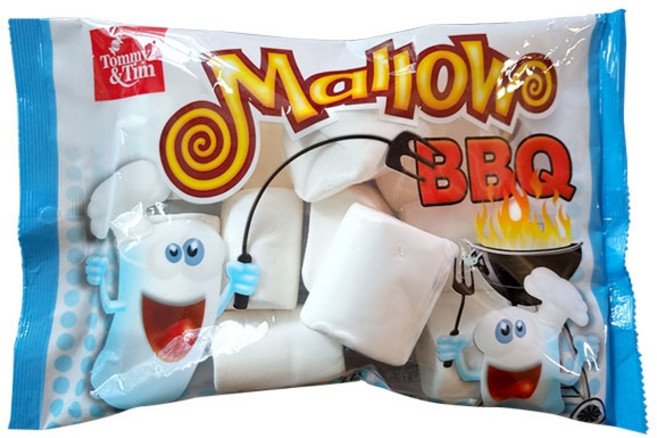 Tian 구워먹는 빅 마시멜로 캠핑 BBQ 225g 대용량 캠핑 꼬치 대왕 바베큐용 마쉬멜로우 마시멜로우, 8개