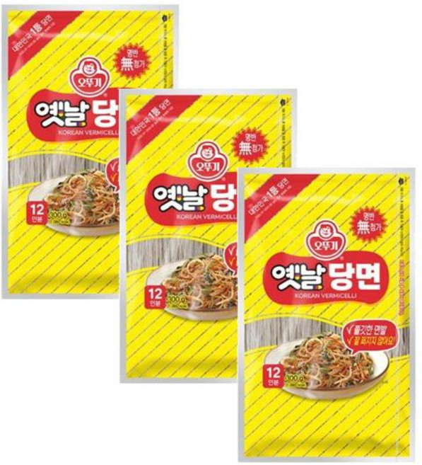 오뚜기 옛날당면 300g 3개