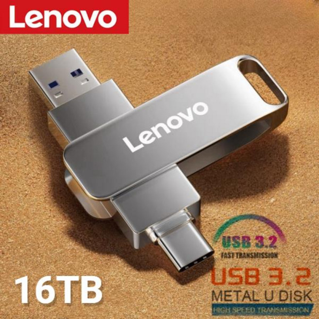 레노버 USB 3.2 플래시 드라이브 고속 전송 금속 펜드라이브 메모리 카드 펜 드라이브 디스크 Phpne PC, 01 CHINA, 05 1TB