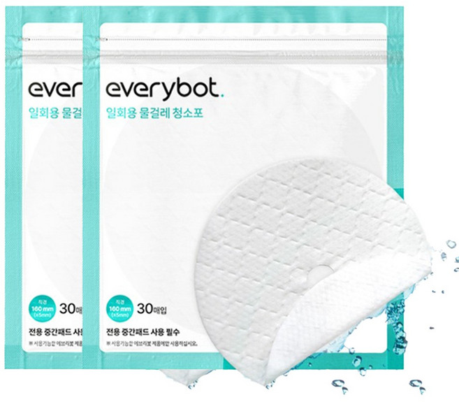 에브리봇 일회용 물걸레 청소포 30p, 2개