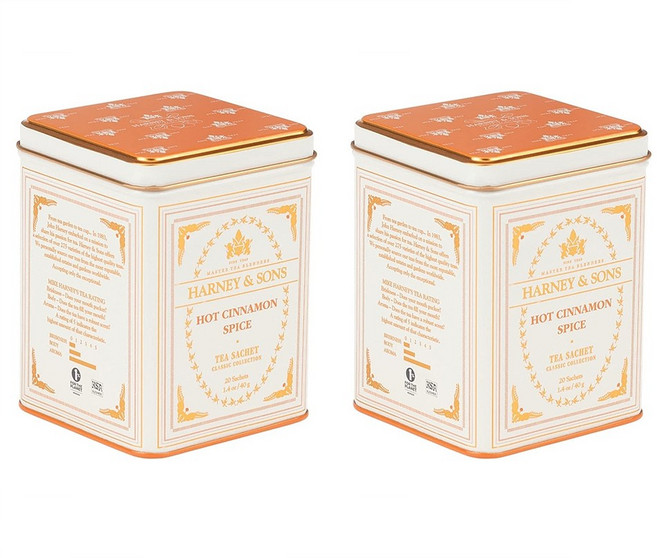 Harney & Sons 하니 앤 손 클래식 핫 시나몬 스파이스 티 20개입 40g 2팩, 1개, 2g