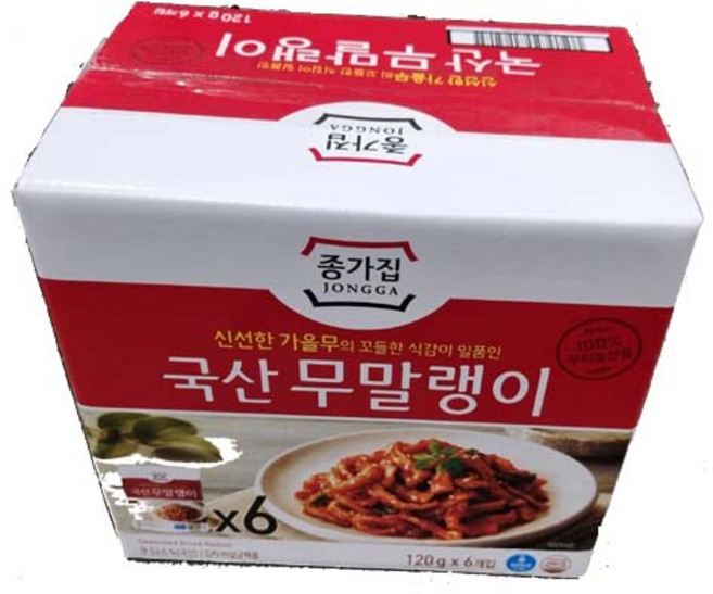 [퀴클리몰] 코스트코 종가집 국산 무말랭이 720g, 1개