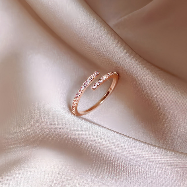 YANGTA 여성14k도금오픈 조절 가능 반지