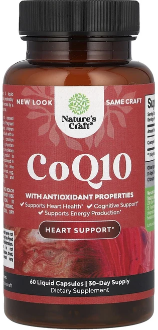 새해 첫좋은선물 Nature's Craft CoQ10 액상 캡슐 60정(캡슐 1정당 100mg) 제대로 할인합니다, NaturesCraftCoQ10액상캡슐60정캡슐1정당1, 1개 - 쿠팡