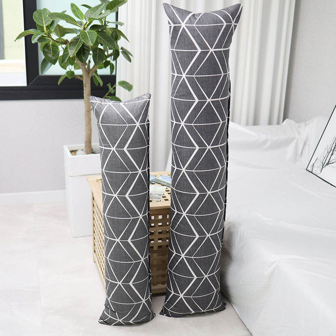 솜빵빵 롱 쿠션 바디필로우 ( 솜포함 )( 대형 ) 150X35 사이즈, 차콜, 바디필로우 (솜포함)(대형), 미로