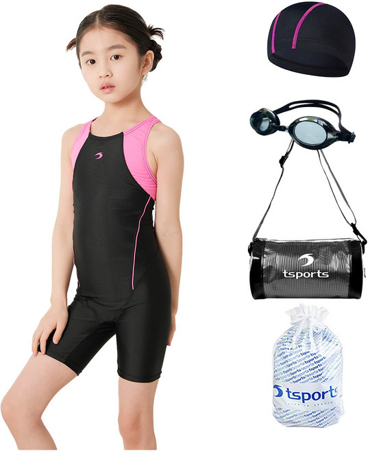 여아동 수영복 반신 원피스 여아 어린이 주니어 실내 수영장 강습용 초등학교 생존수영 고급세트 모음 701~703