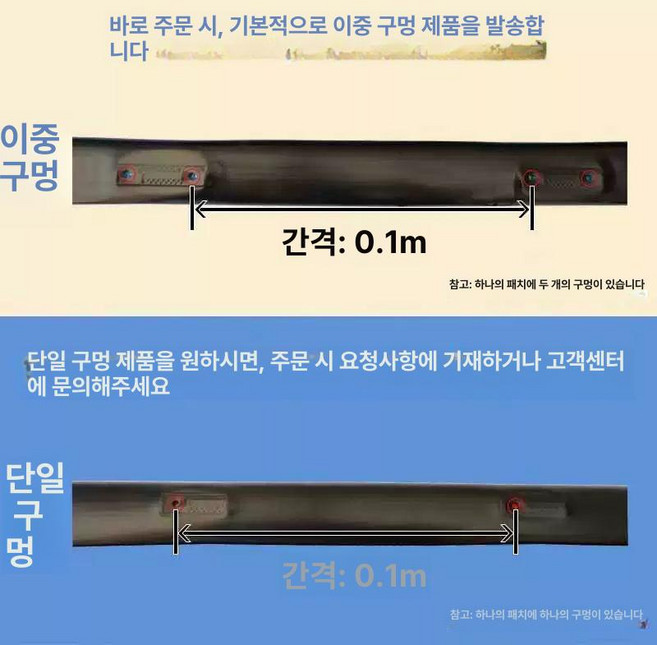 농업용 분사 호스 점적 간격 농사용 텃밭 농수관, 14.블랙 두께 0.3mm 구멍 간격 10cm 한 롤, 1개