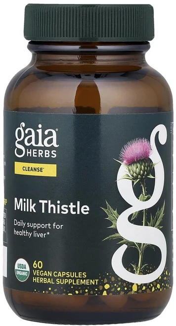 가이아 허브 밀크씨슬 250mg Gaia Herbs Milk Thistle 250 mg 60정, 1개 - 쿠팡