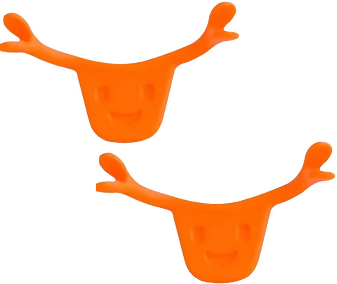 힐올 입꼬리 올리는 기구 2p, 1세트, 오렌지색