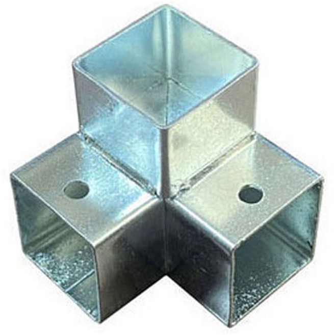 25mm 각관용 스틸 3구 사각파이프조인트 기본형 각관 연결 브라켓 맥스조인트, 1개