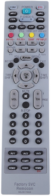 MKJ39170828 LCD LED TV와 호환 공장 SVC Remocon 서비스 리모콘 교체, 1개