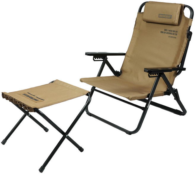 원스위크라이프 풀 리클라이너 침대 베드 체어, 1세트, 베이지