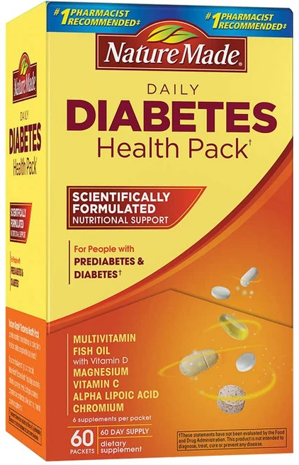 네이쳐메이드 데일리 다이어베틱 헬스팩 (60비타팩), 1개, 60정 - 쿠팡