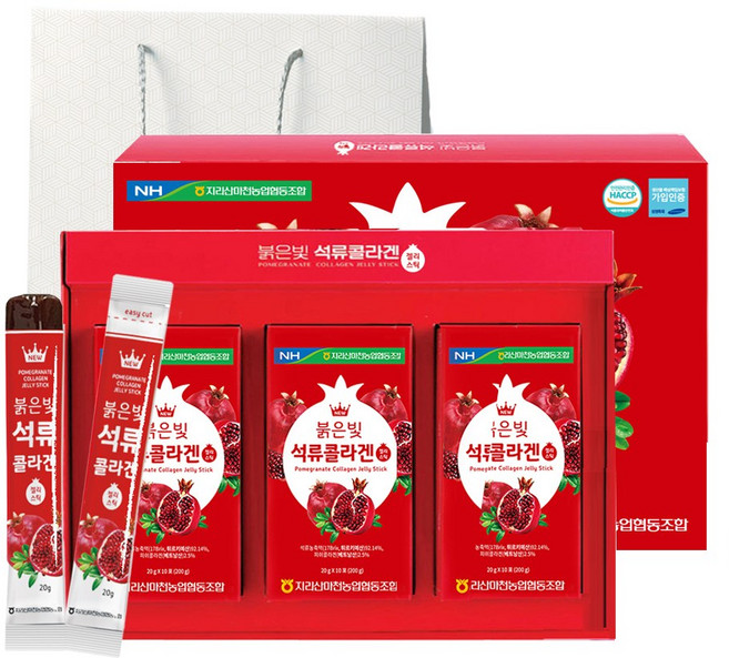 농협 저분자 석류 콜라겐 젤리스틱 20g x 30포 (쇼핑백증정), 600g, 1박스