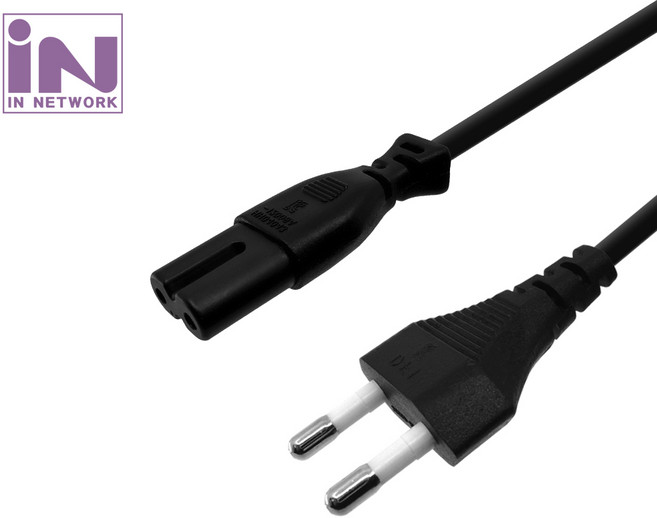 국산 8자 전원 파워 케이블 AC 2구 0.5M INP025, 1개