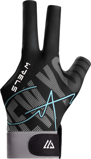 WRELS 당구 전용 장갑 미끄럼방지 통기성 땀흡수 좌우공용 당구장갑, 1개, 그레이