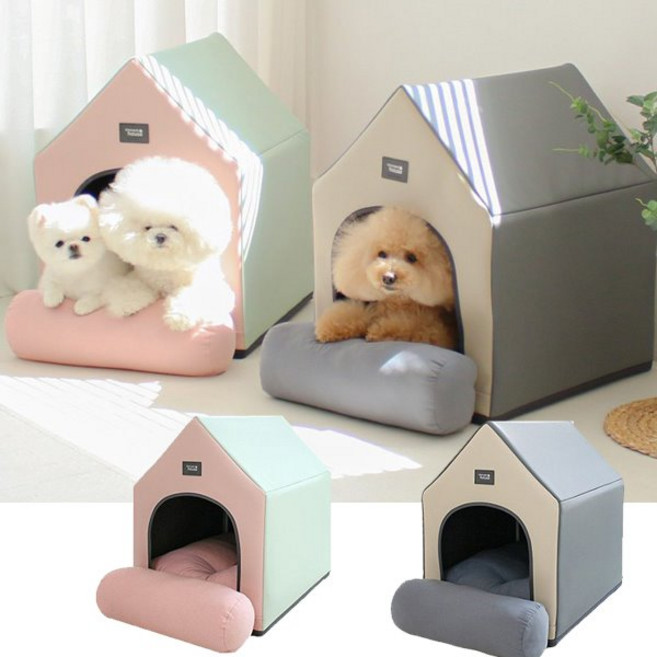초코펫하우스 강아지집 사계절 에브리데이 하우스 2.0 일반형(중), 파스텔, 1개