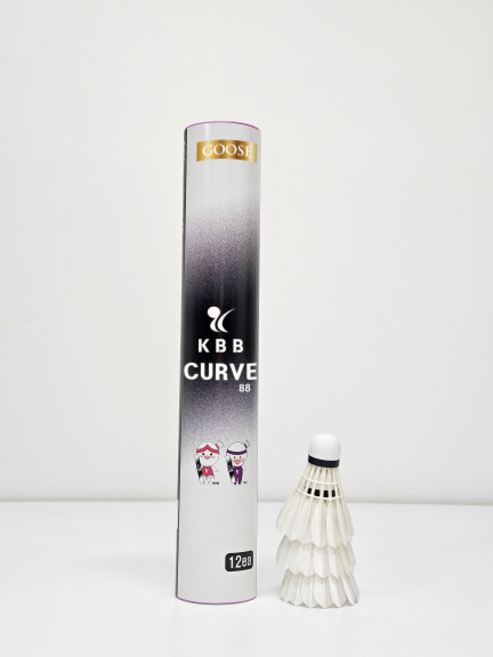 투센 KBB 셔틀콕 커브88, 화이트, 12개입, 1개