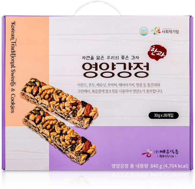 예주식품 영양강정, 28개, 30g