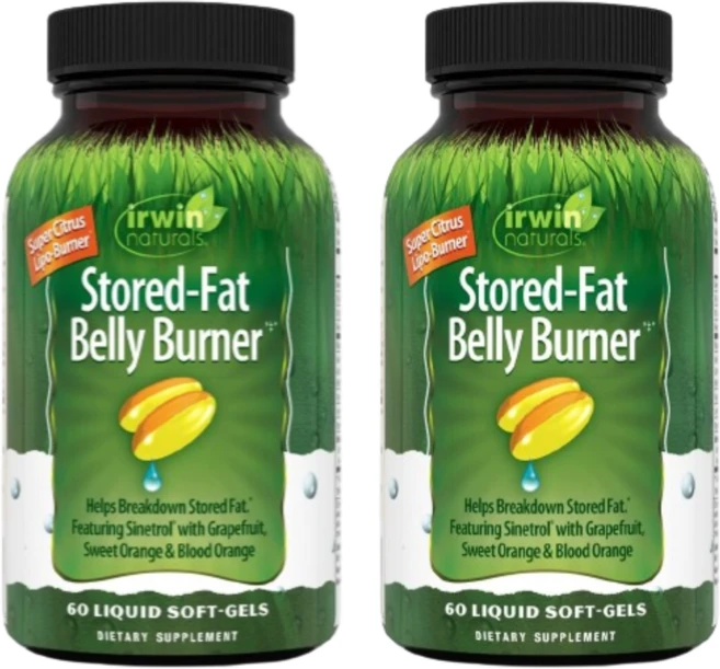 Irwin Naturals Stored-Fat Belly Burner 액상 소프트젤 60정 2 SET - 쿠팡