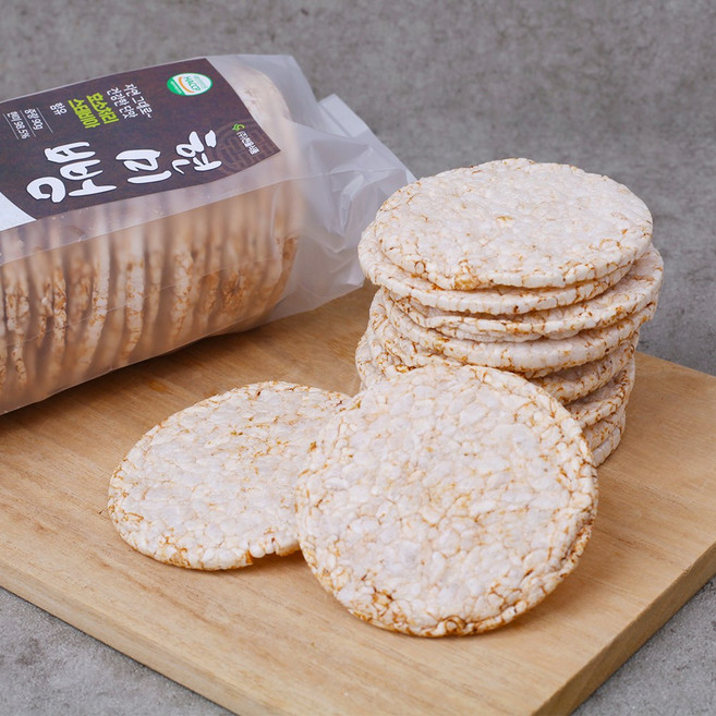 현미뻥튀기 현미라이스 우리집 간식 효소처리 스테비아사용 무설탕 무사카린, 1개, 90g