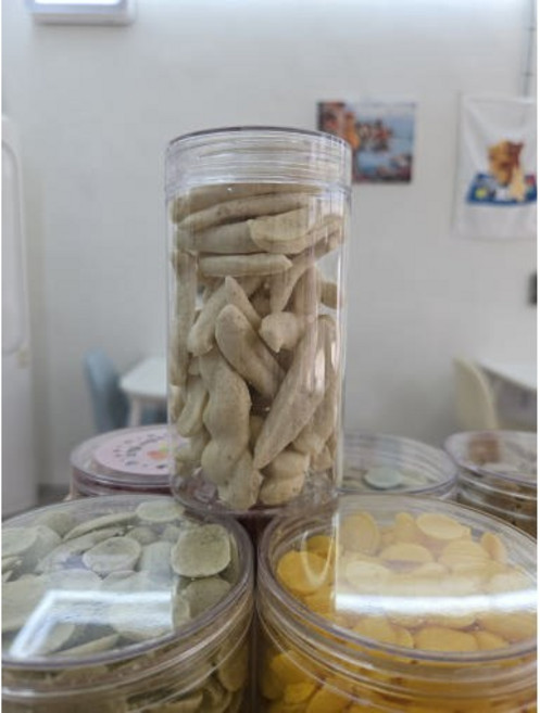 수제 바나나킥 (머랭쿠키) [X무설탕X] 이유식 시작한 아기도 먹을수있는 간식 자기주도 사작해보자 [원산지:국산], 16g, 1개