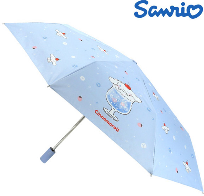 부드럽게 펴지고 접히는 시나모롤 접이식 자동 암막 우양산