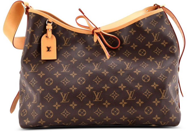 루이 비통 중고 캐리올 모노그램 캔버스 MM 호보 백