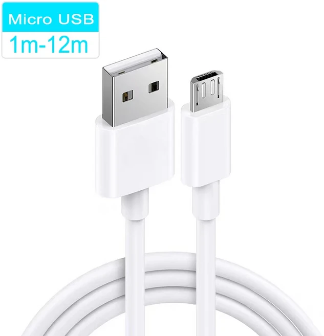 TYPE-C 마이크로 USB 충전 케이블 코드 안드로이드 스마트폰용 고속 데이터 1m 2m 3m 5m 6m 7m 8m, 02 Micro USB, 10 12m