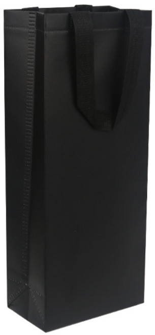 [부직포 와인쇼핑백] 부직포 와인2병용 블랙 50ea, 1개