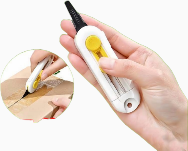 리안하우스 자석 안전 언박싱 박스 커터 택배칼, 1개