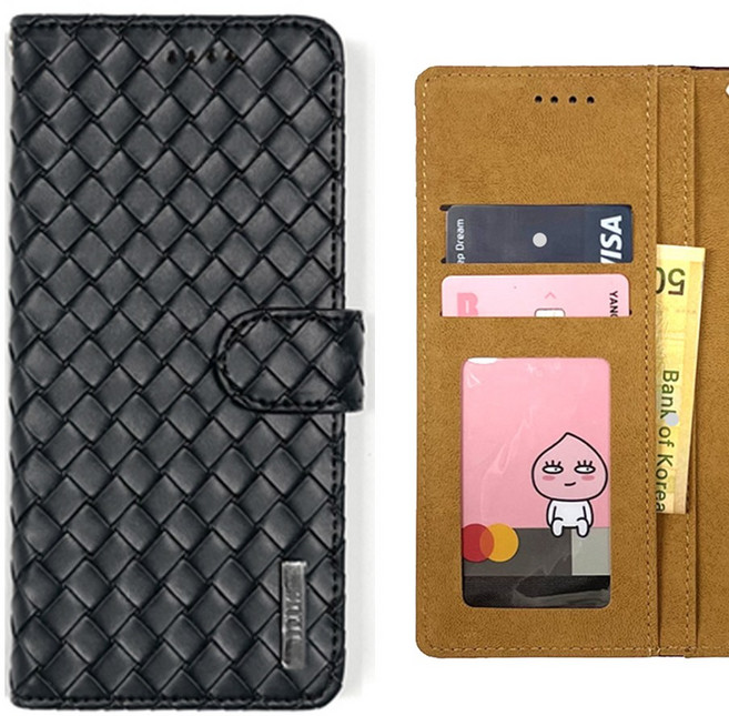 보네타 다이어리 가죽 지갑 케이스