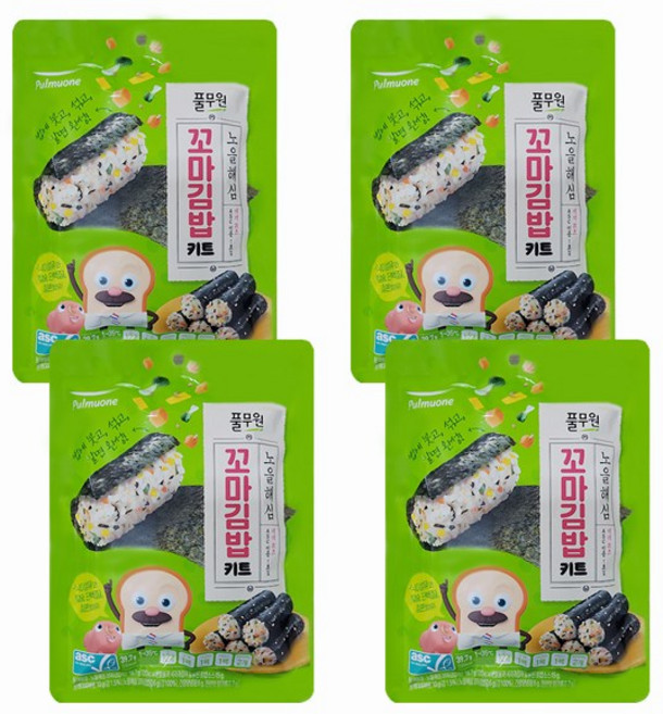 풀무원 꼬마김밥 키트 세트 39.7g 2개, 4개
