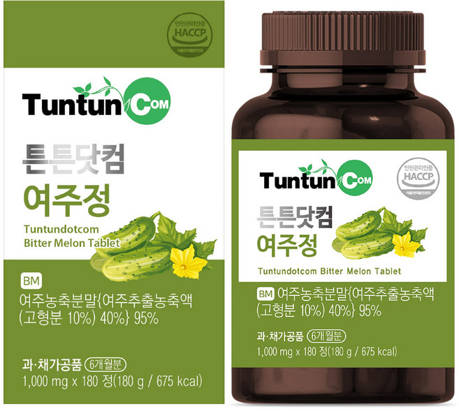 튼튼닷컴 여주정 [6개월분] - 국내산 유기농 여주 함유, 1개, 180g