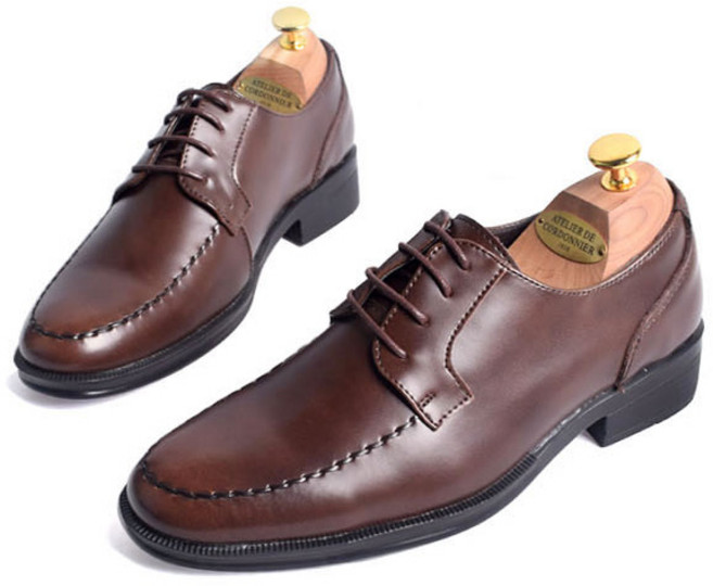 남자정장구두 스티치 편한 30대 수제화 키높이 소가죽 선물 4cm