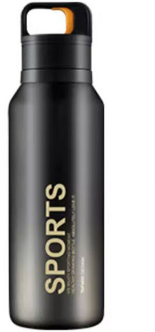 타푸코 스테인리스 스포츠 퀵 오픈 보온병 T1386, 1개, 550ml, 나이트블랙
