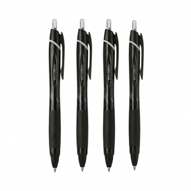 유니 유성펜 제트스트림 SXN-150-07 0.7mm 흑색 (수량 4입), 블랙, 4개
