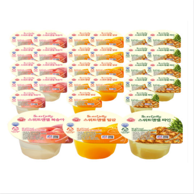 오뚜기 스위트앤젤 푸딩 밀감 +복숭아 +파인, 1개