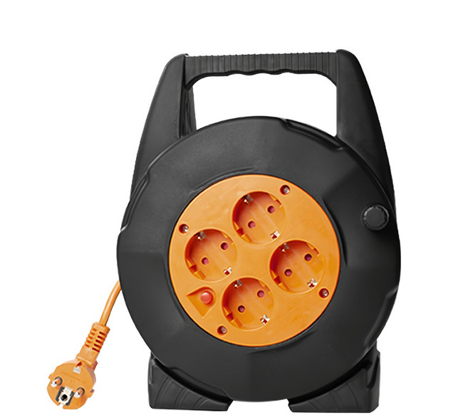 티지아이씨컴퓨터 코드 릴선 4구 TGC-1015, 15m, 1개