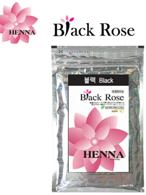블랙로즈 헤나 염색약 100g 인도직수입 천연헤나염색 트리트먼트 가늘고 힘없는모발, 1개, 흑색(Black) - 쿠팡