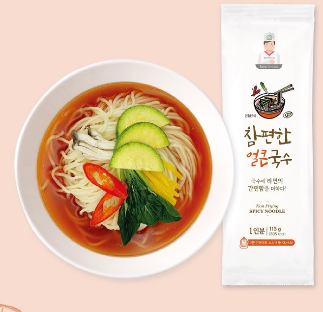 참편한 얼큰국수, 1개, 113g