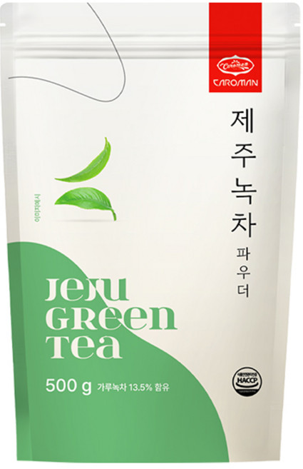까로망 제주녹차 라떼 파우더 500g 그린티 분말, 1개입, 1개