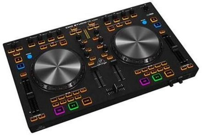 베링거 CMD STUDIO 4a 4채널 오디오 인터페이스 포함 4Deck DJ 미디 컨트롤러, 1개