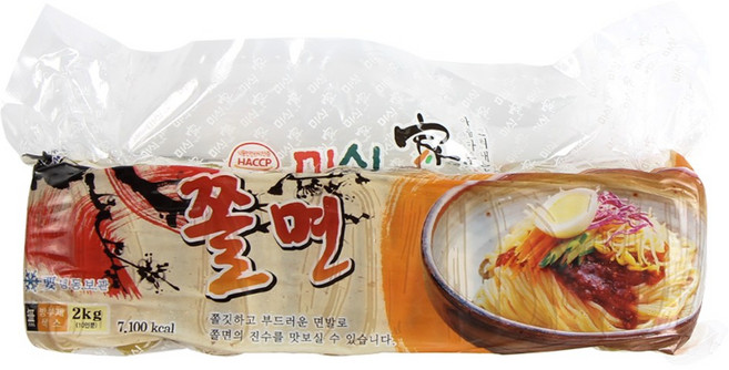 미식가 쫄면 냉쫄면 비빔쫄면 간편식 가정용 업소용 식자재, 3개, 2kg