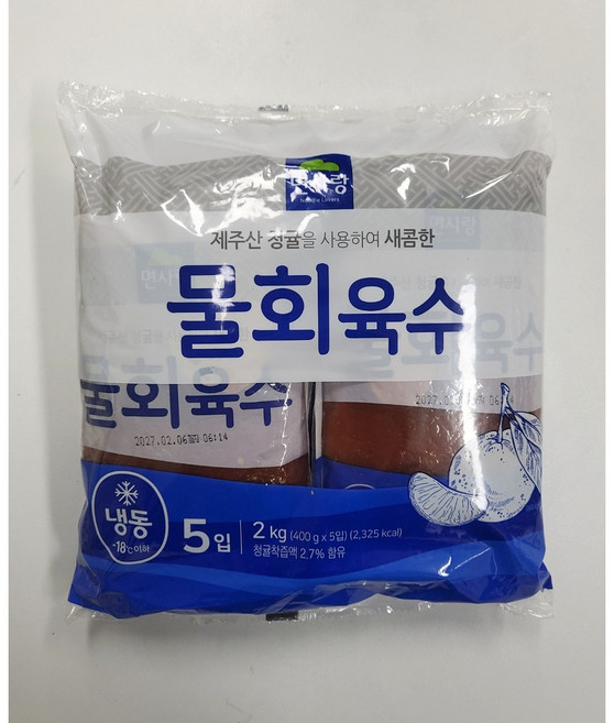 면사랑 물회육수 (400g ), 6개, 2kg