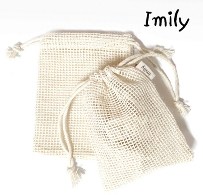 유기농 면 비누망 순면 비누거품망 조각 모아쓰는 세안 삼베 빨래, 1개