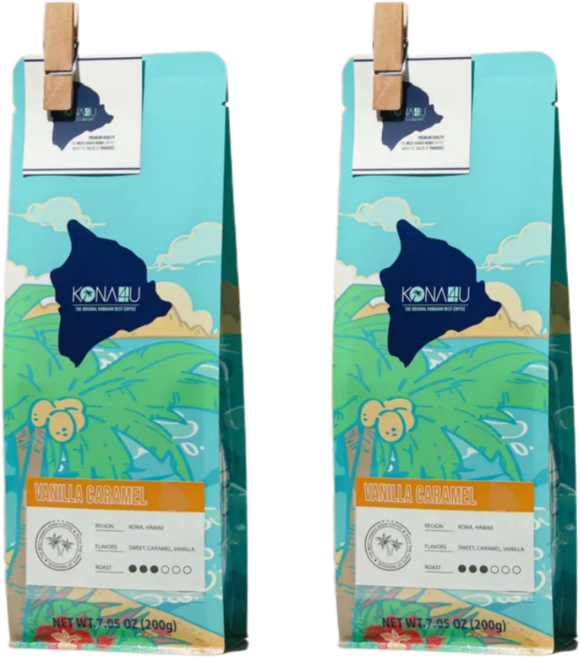 코나포유 세계3대커피 하와이 코나커피 바닐라 카라멜 원두 200g, 홀빈(분쇄안함), 2개