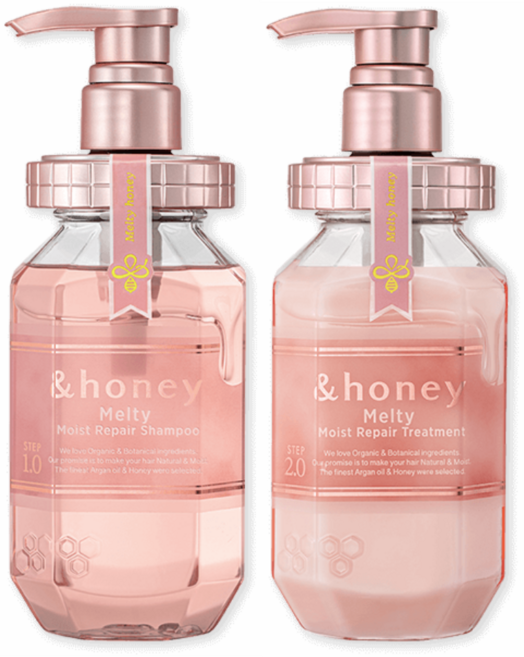 and honey 앤허니 멜티 모이스트 리페어 샴푸 트리트먼트 세트, 1개